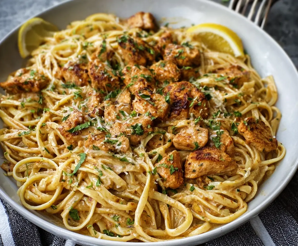 Creamy Cowboy Butter Chicken Linguine