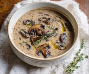 Creamy Mushroom Thyme Soup