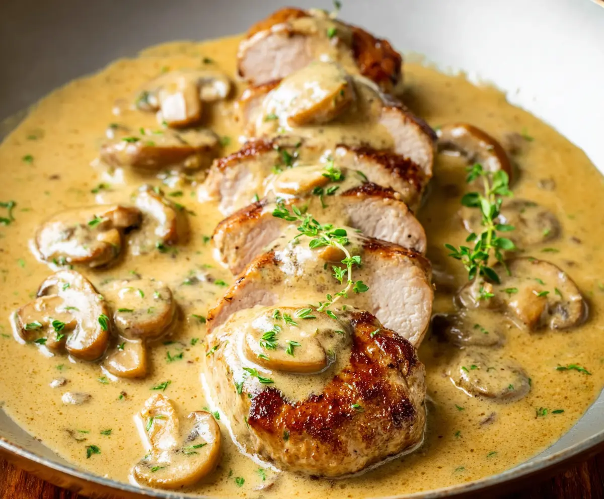 Easy Creamy Pork Tenderloin Recipe