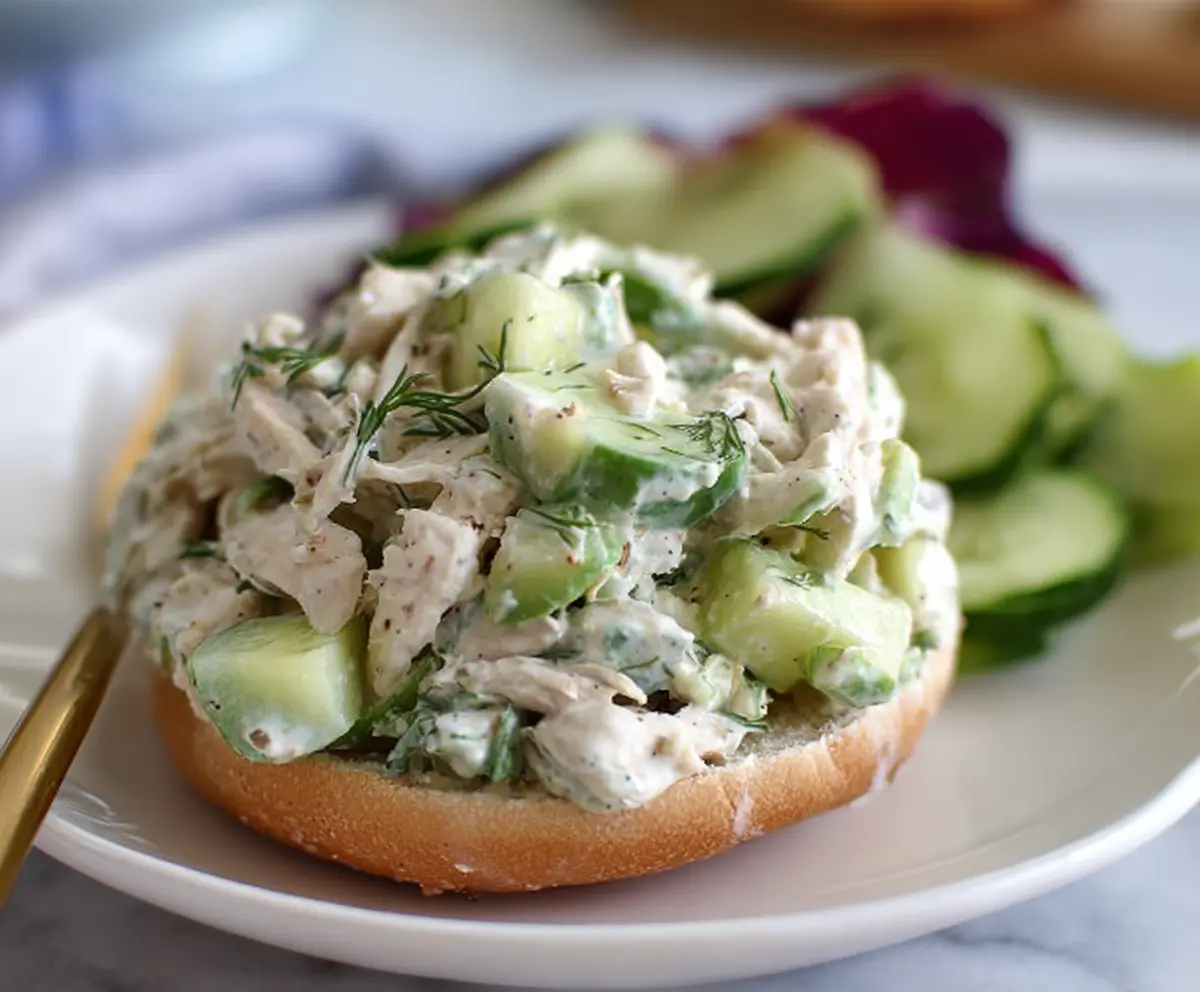 Easy Cucumber Dill Chicken Salad