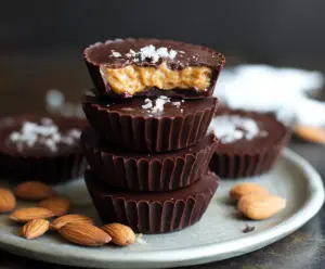 Dark Chocolate Almond Butter Cups