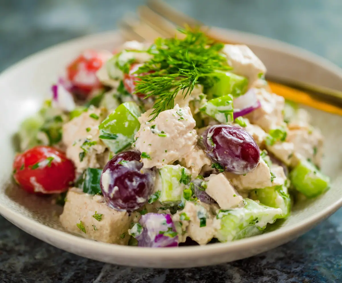 Healthy Chicken Salad with Greek Yogurt