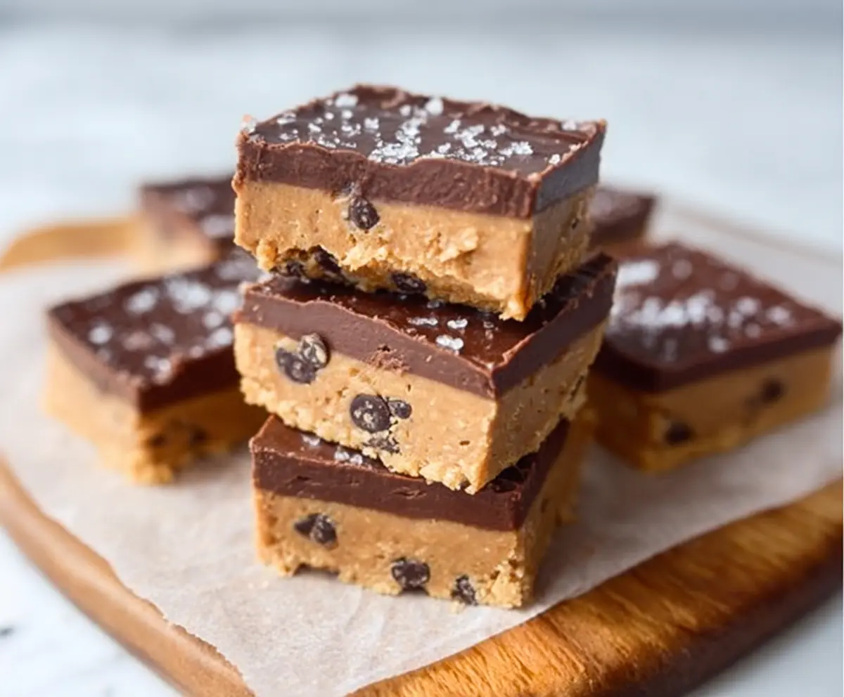 Easy Healthy No Bake Cookie Dough Bars
