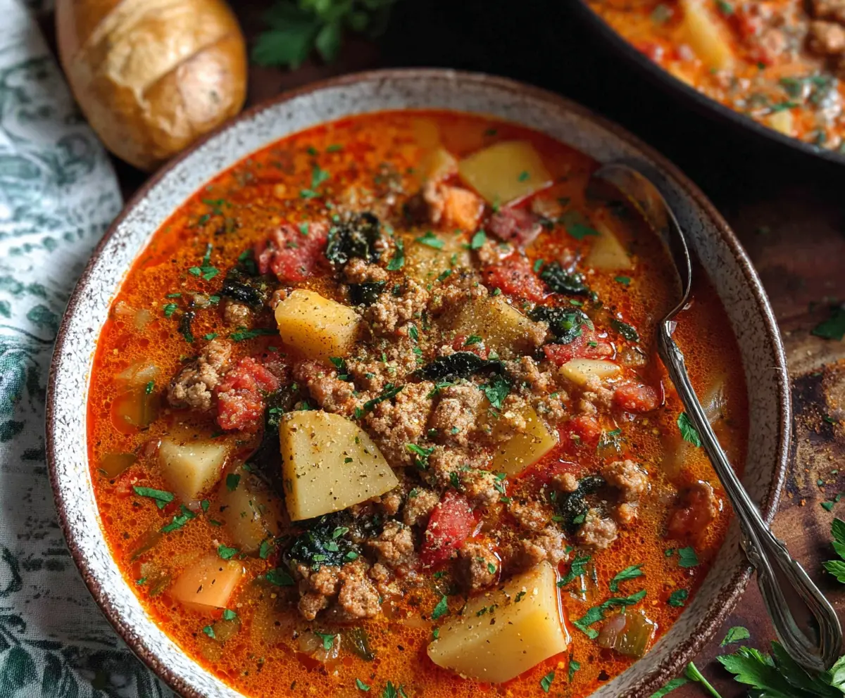 Easy Italian Sausage Potato Soup Recipe