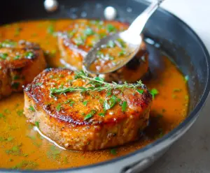 Juicy Pan Seared Pork Chops