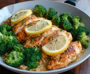 Lemon Garlic Chicken with Broccoli
