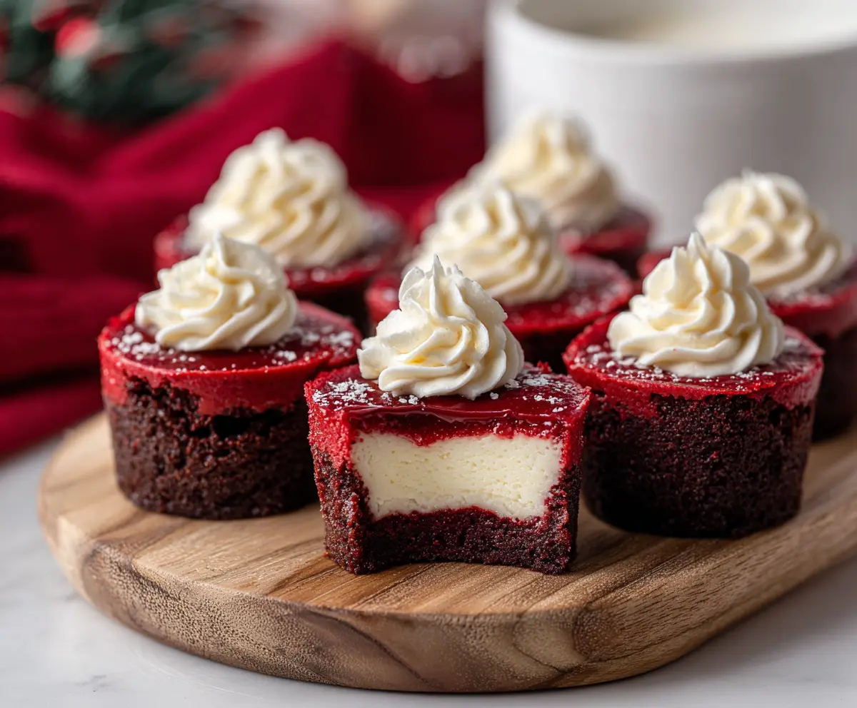 Mini Red Velvet Cheesecake Bites