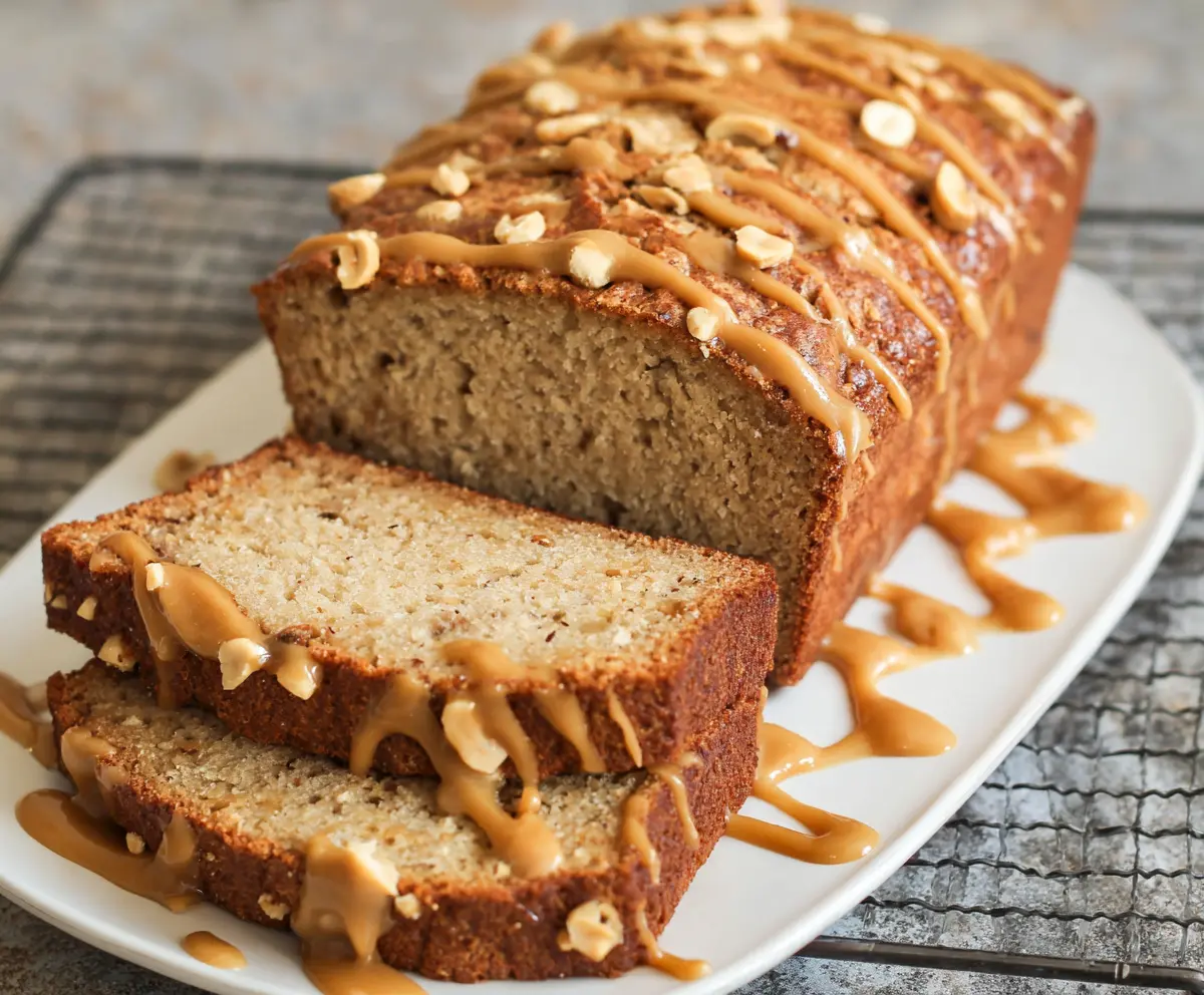 Easy Peanut Butter Banana Bread
