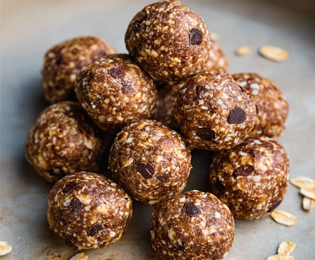 Easy Peanut Butter Banana Protein Balls