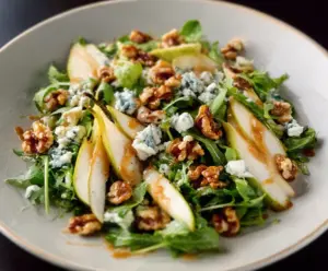 Pear & Gorgonzola Salad with Candied Walnuts