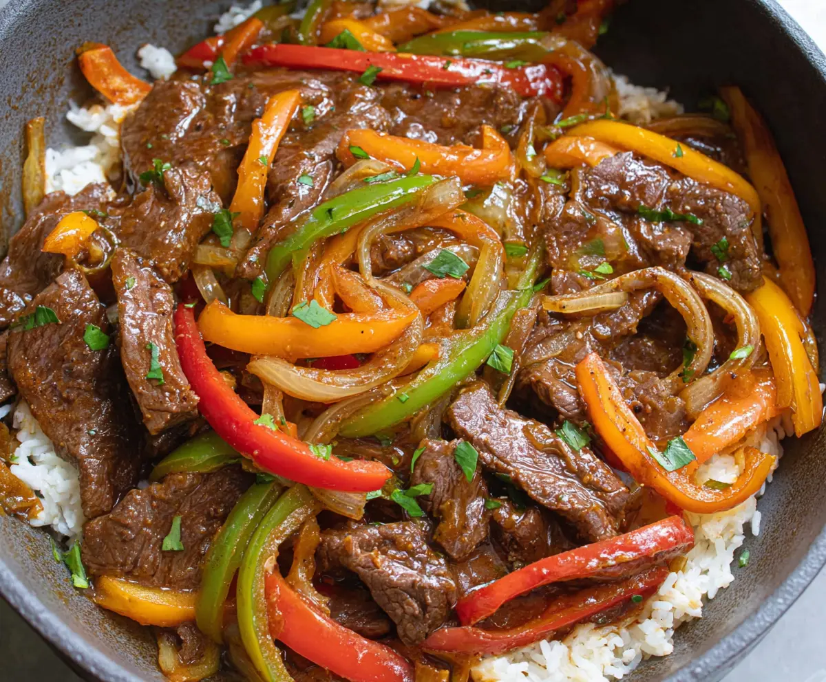 Easy Pepper Steak with Bell Peppers