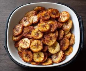 Quick Air Fryer Cinnamon Banana Chips