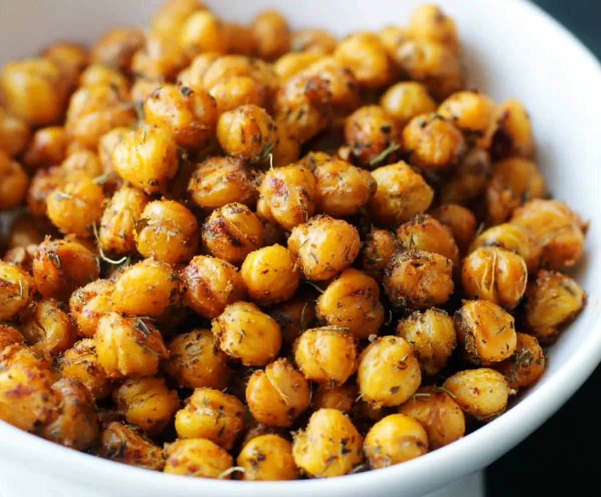 Crispy Ranch Roasted Chickpeas Snack
