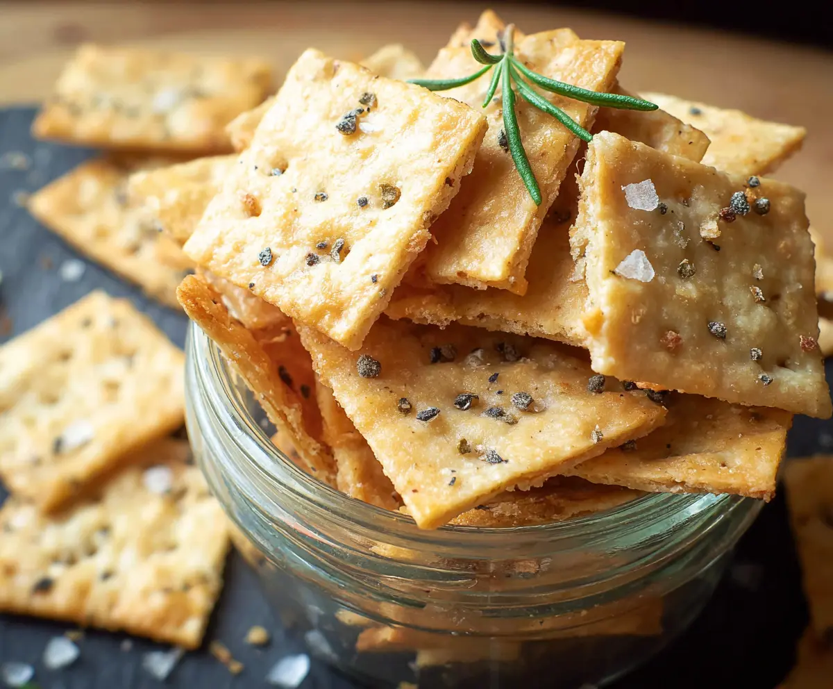 Crispy Sourdough Discard Crackers Recipe