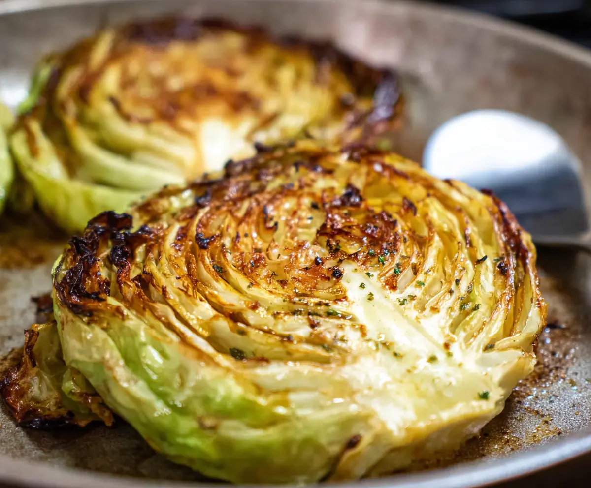 Easy Roasted Cabbage Steaks Recipe
