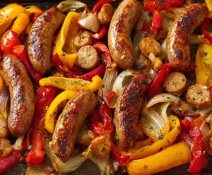 Sheet Pan Sausage Peppers