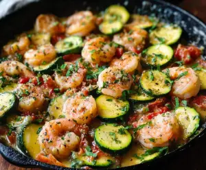 Shrimp and Zucchini Skillet