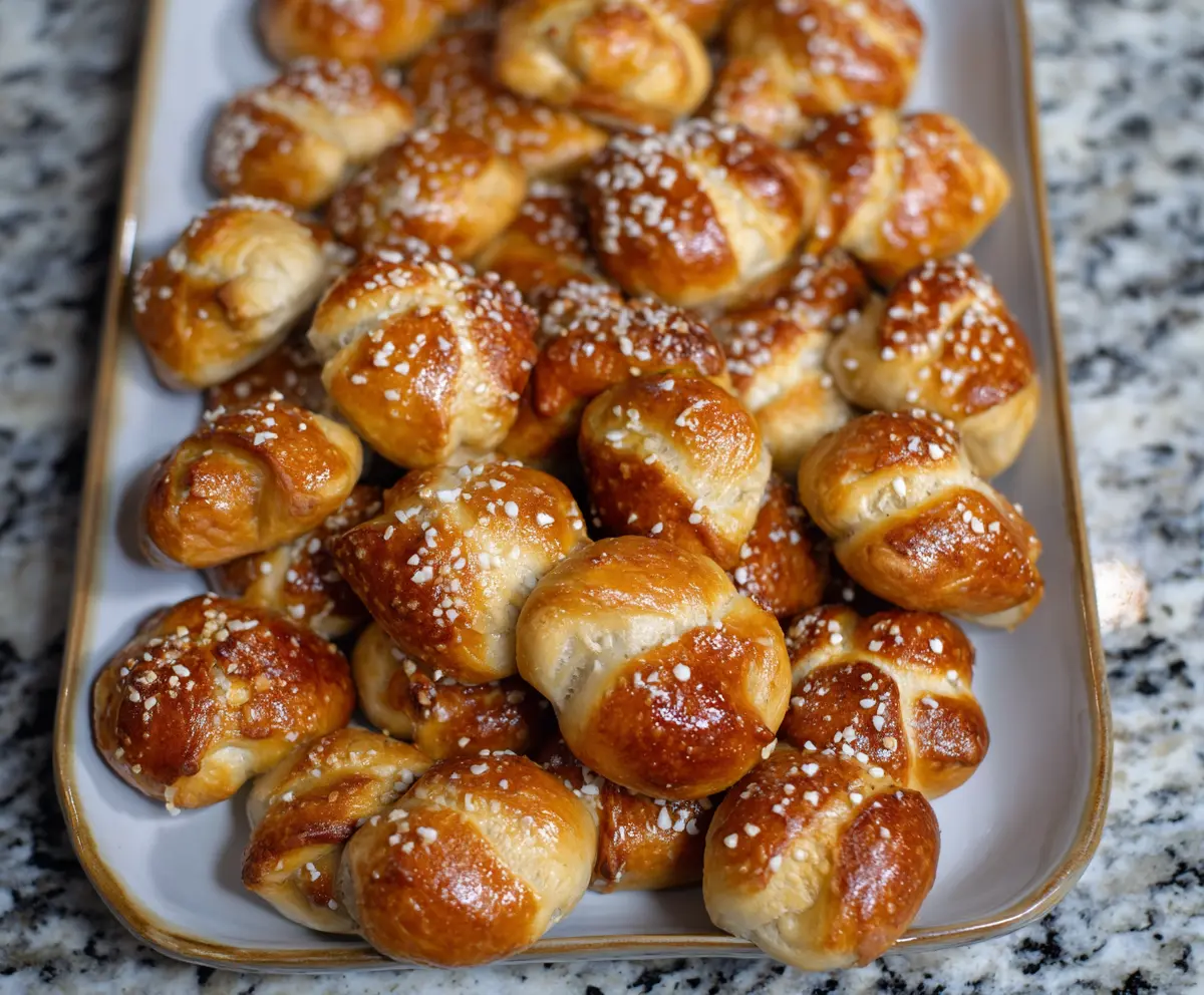 Soft Pretzel Bites from Sourdough Discard