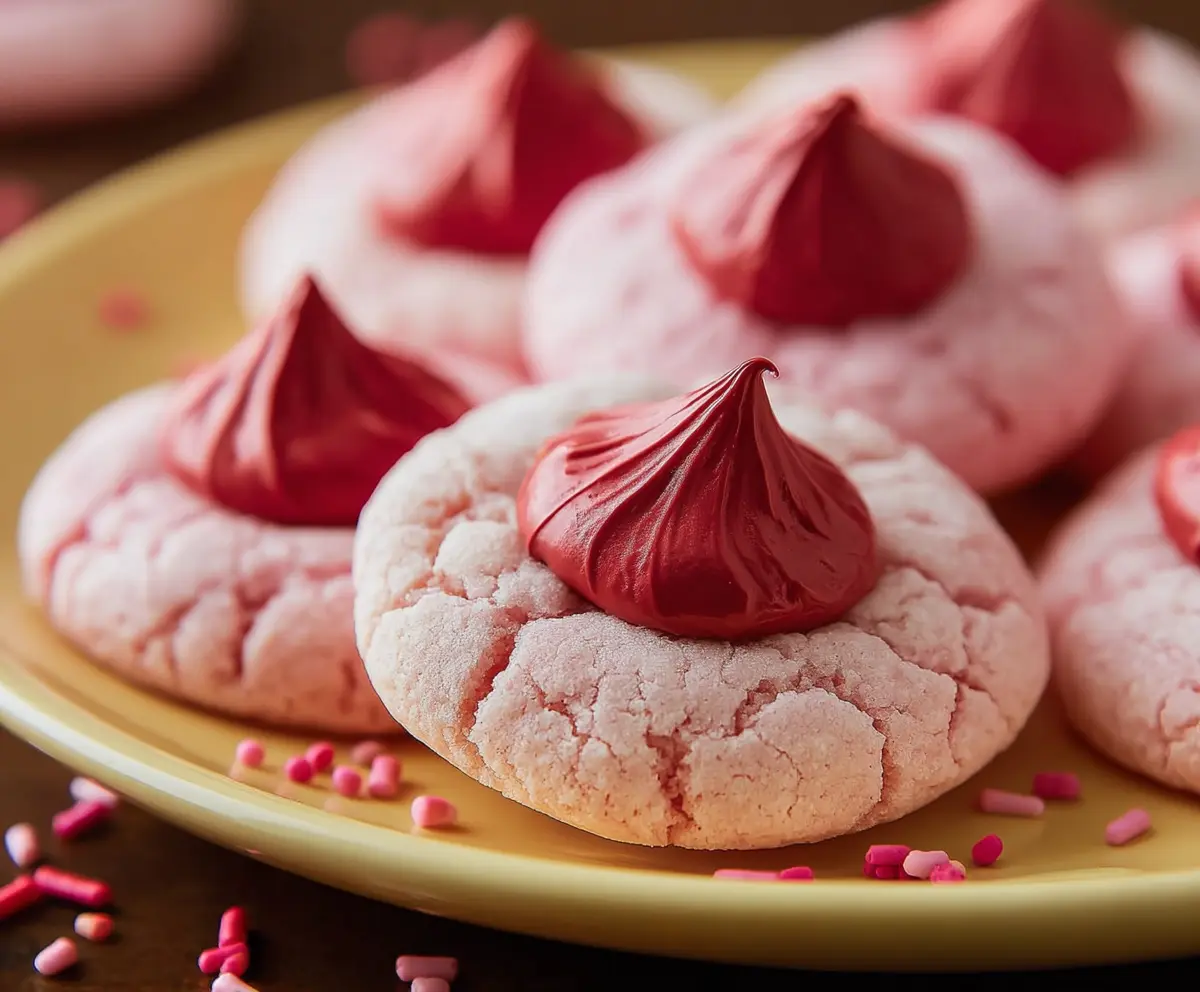 Strawberry Kiss Cookies Recipe