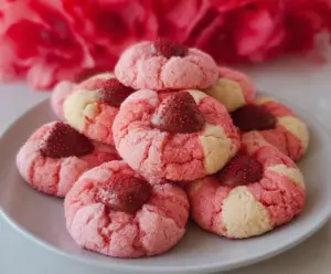 Strawberry Kiss Cookies