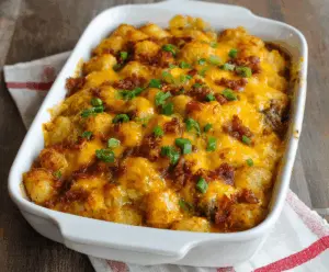 Tater Tot Sausage Breakfast Casserole