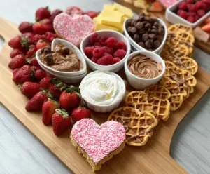 Valentine’s Day Waffle Board