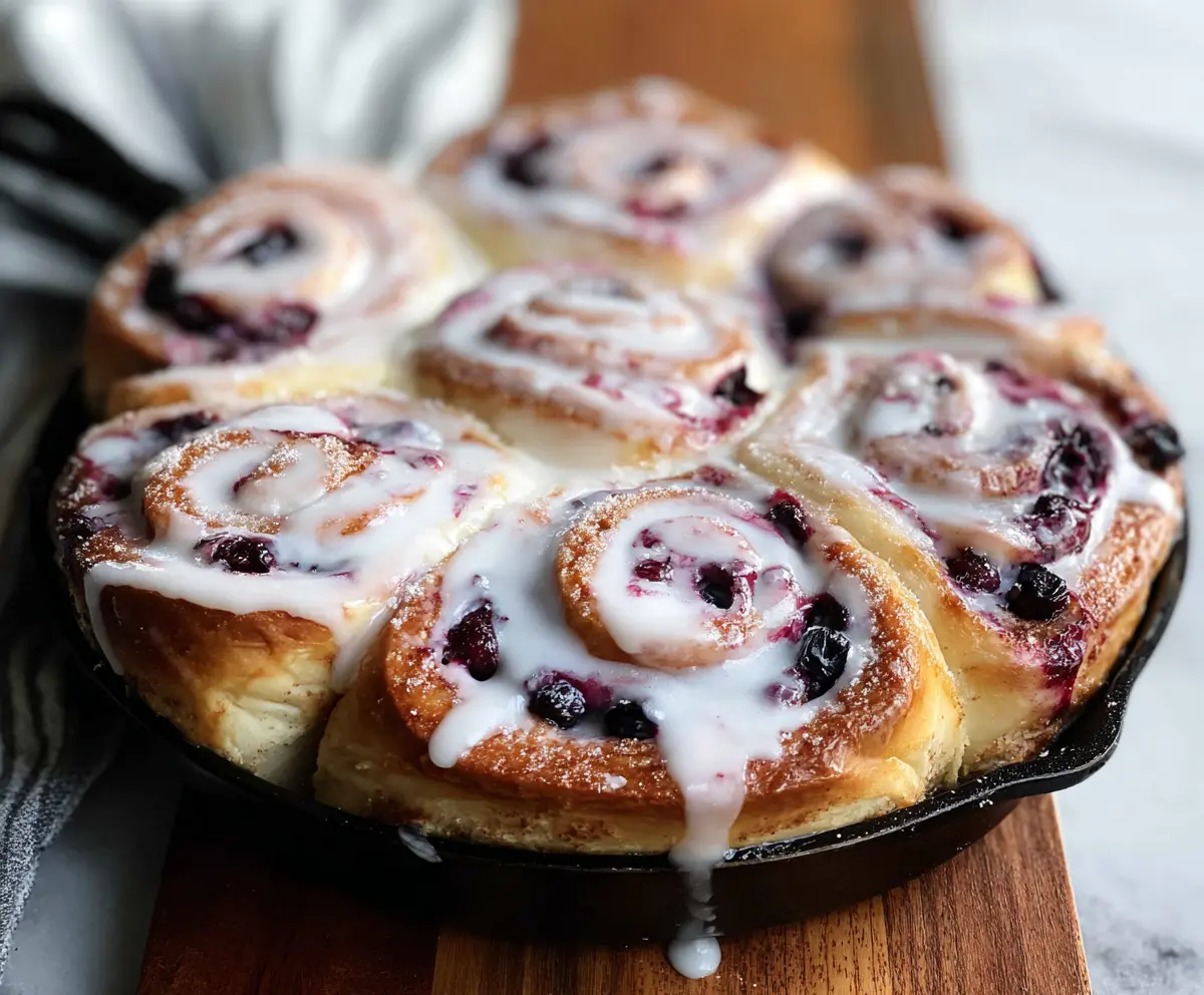 Easy Blueberry Lemon Sweet Rolls
