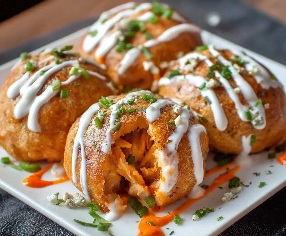 Easy Buffalo Chicken Bombs Recipe