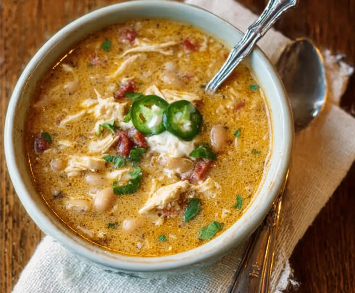 Easy Cajun White Chicken Chili Recipe