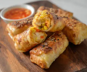 Cheesy Chicken Spring Roll