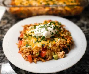 Chicken Burrito Casserole