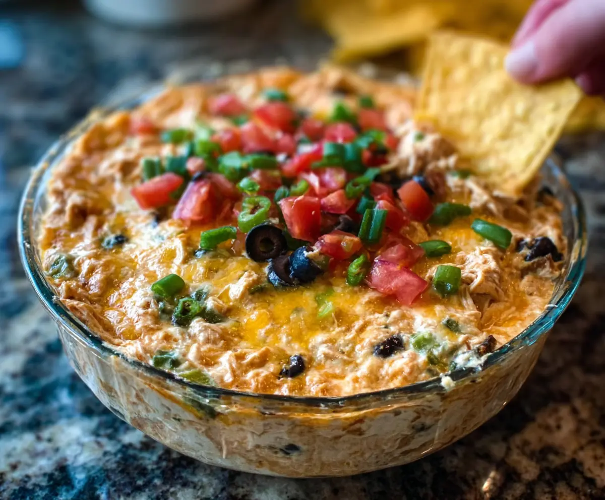 Easy Chicken Taco Dip Recipe