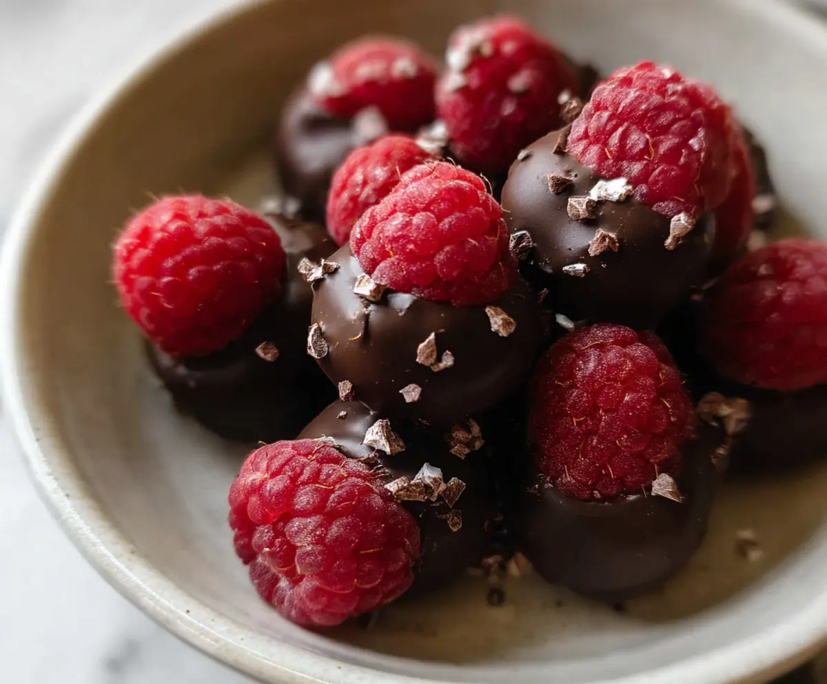 Easy Chocolate Covered Raspberries
