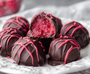 Chocolate Raspberry Truffles