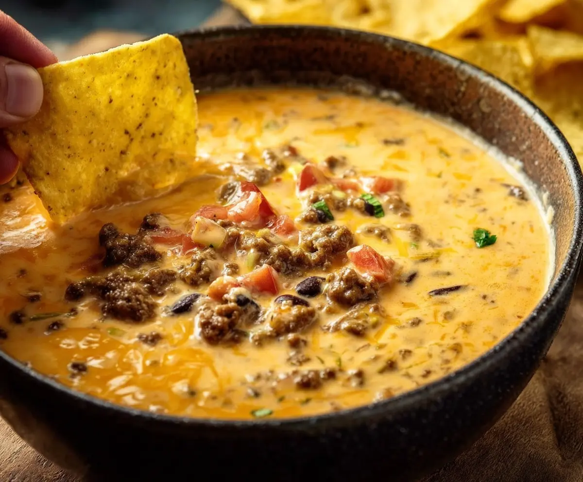 Easy Cowboy Queso Dip Recipe