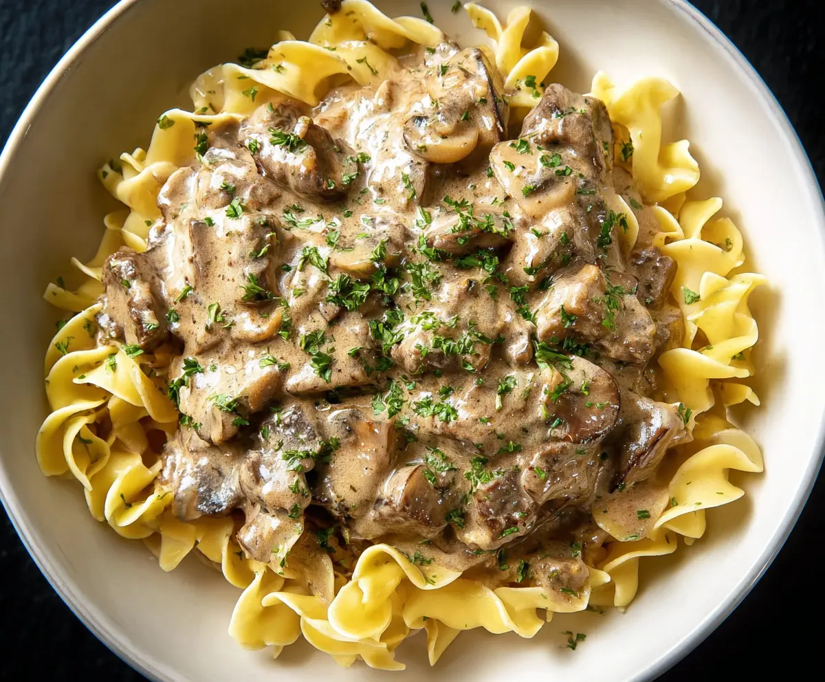 Easy Creamy Beef Stroganoff