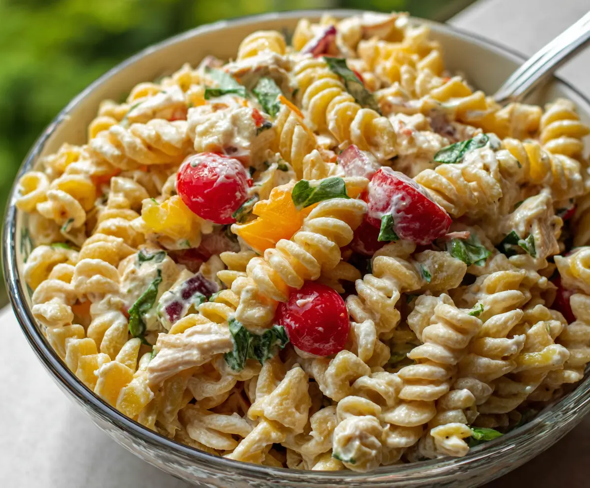 Easy Creamy Pasta Salad Recipe