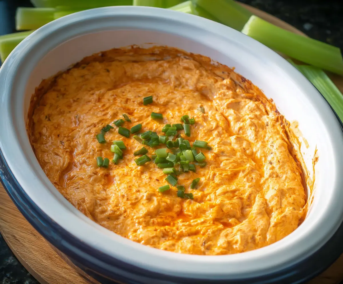 Easy Crock Pot Buffalo Chicken Dip