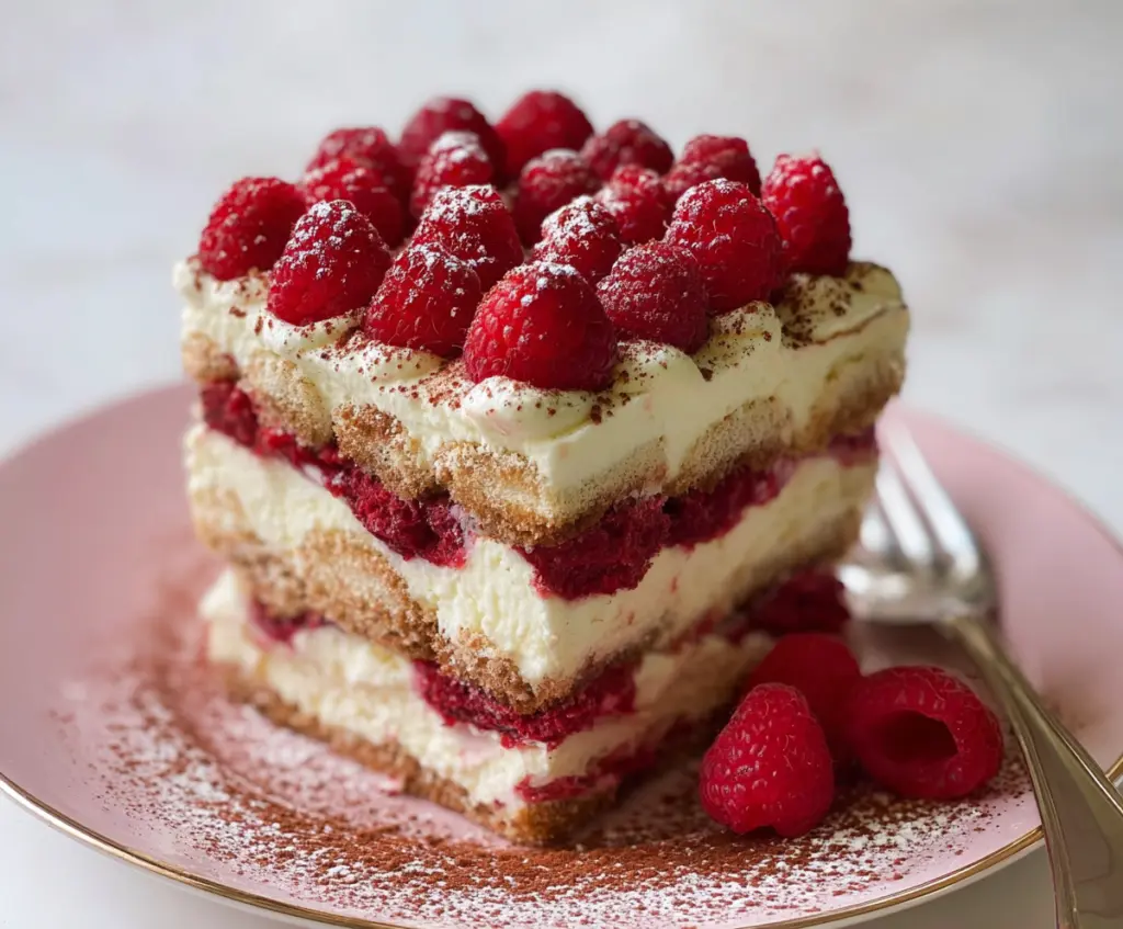 Fresh Raspberry Tiramisu