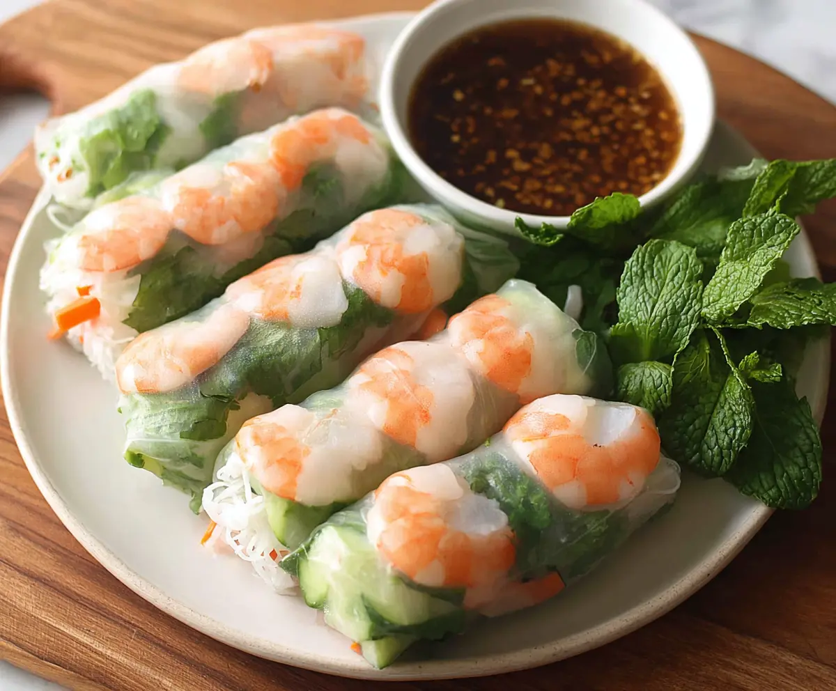Fresh Vietnamese Shrimp Spring Rolls Recipe