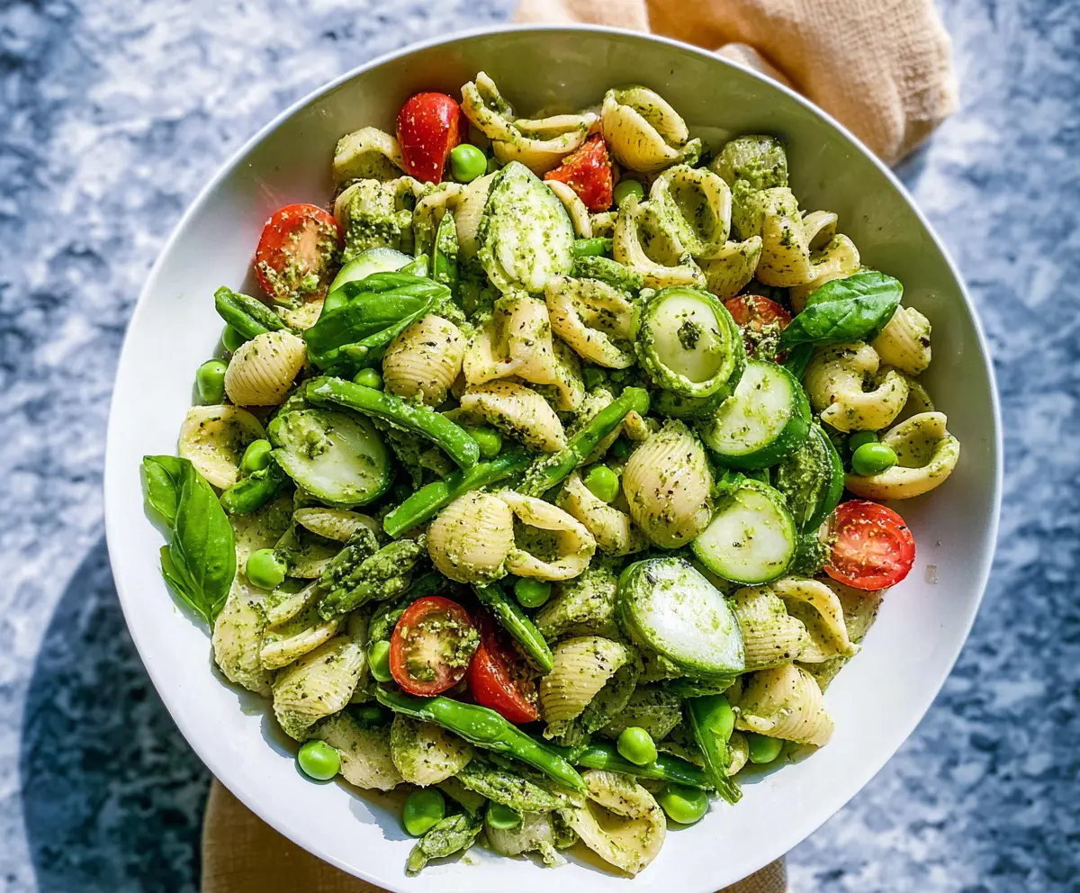 Easy Green Goddess Pasta Salad