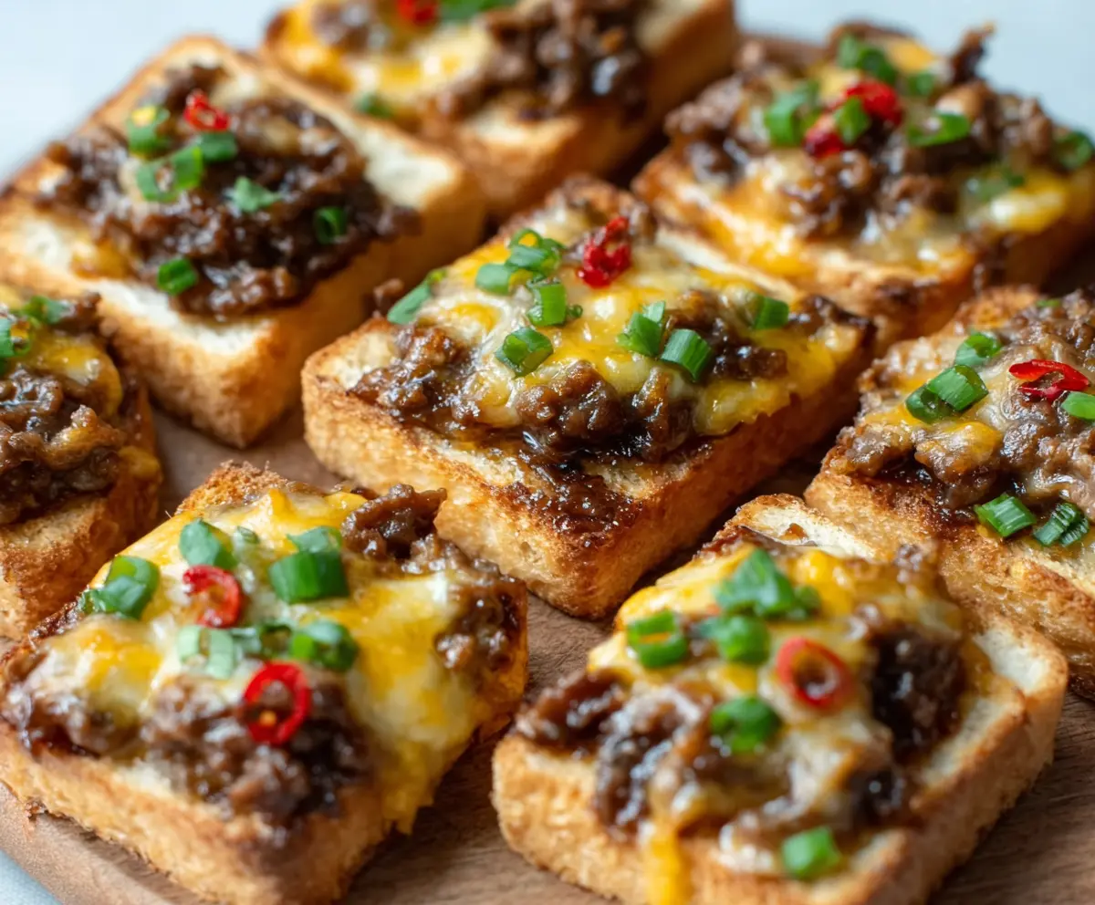 Delicious Hanky Panky appetizers arranged on a serving platter, showcasing their savory ingredients.