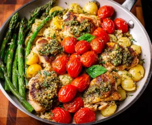 One-Pan Pesto Chicken
