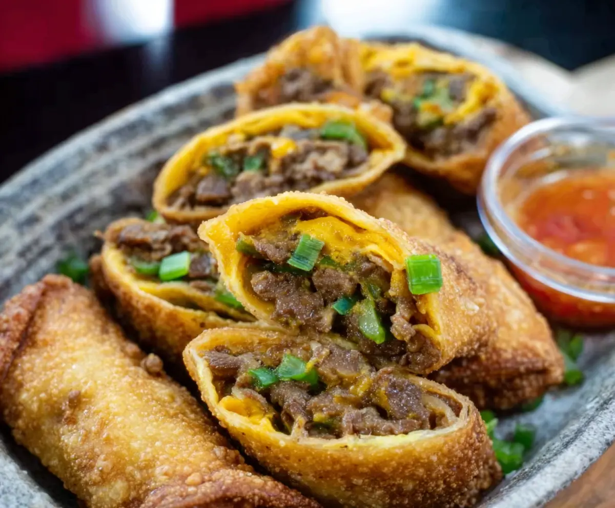 Easy Philly Cheesesteak Egg Rolls