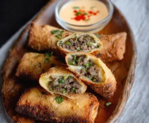 Philly Cheesesteak Egg Rolls