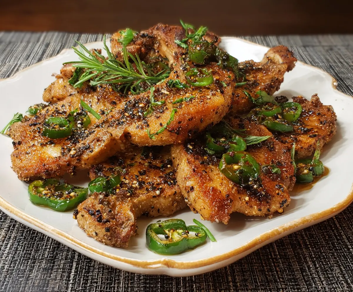 Crispy Salt & Pepper Pork Chops Recipe