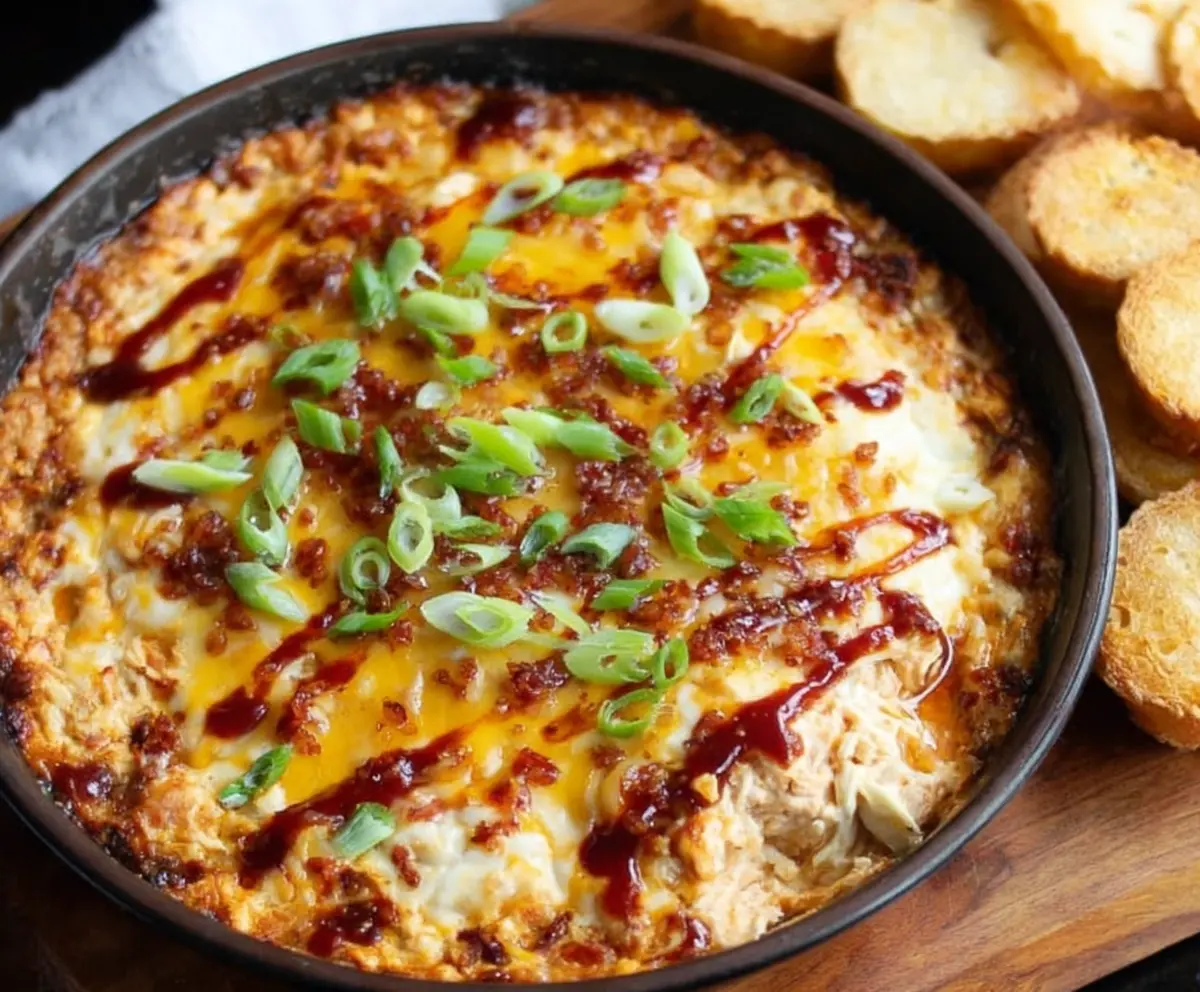 Easy Smokey BBQ Chicken Dip