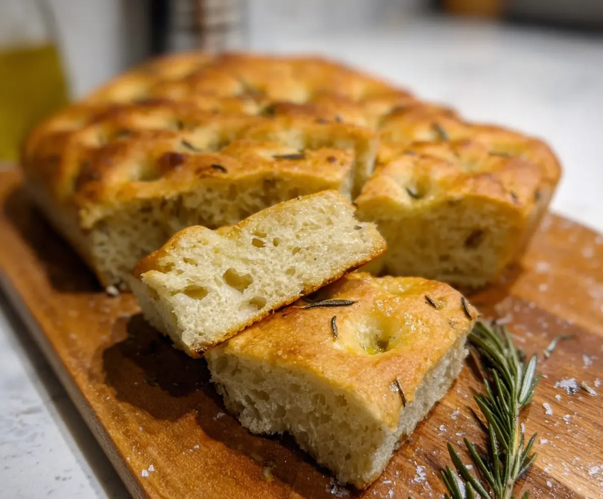 Easy Sourdough Discard Focaccia with Rosemary