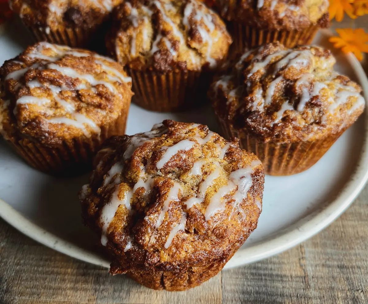 Delicious Sourdough Fall Muffins with autumn spices and fresh ingredients.