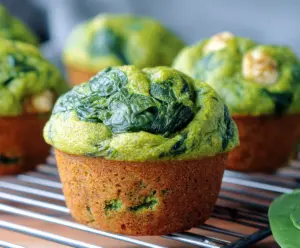 Spinach and Banana Muffin